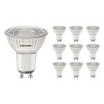 Fordelspakke 10x Noxion PerfectColor LED spot GU10 PAR16 4W 345lm 60D - 927 ekstra varm hvid | bedste farvegengivelse - dæmpbar - erstatter 50W