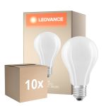Fordelspakke 10x Ledvance Classic LED E27 Pære filament matt 17W 2452lm - 840 kold hvid | erstatter 150W