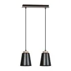 Emibig Pendel Lampe Bolero Stål Sort | Egnet til 2x E27 - Max 15W