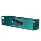 Philips Runner LED Spot Metal Sort | Egnet til 3x GU10